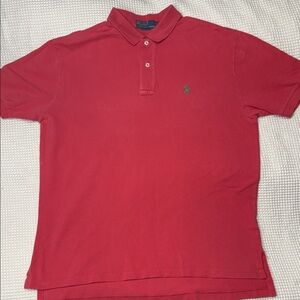 Polo by Ralph Lauren Men's Classic Red Polo Shirt - Large